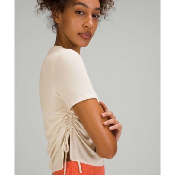 Lululemon Side-Cinch Ribbed Tee - Picture 2 of 6